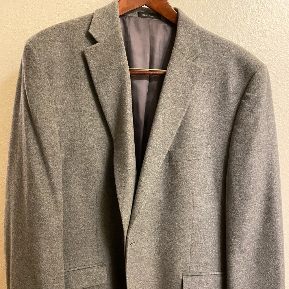 Gray Blend (Silk/Wool/Cashmere) Blazer